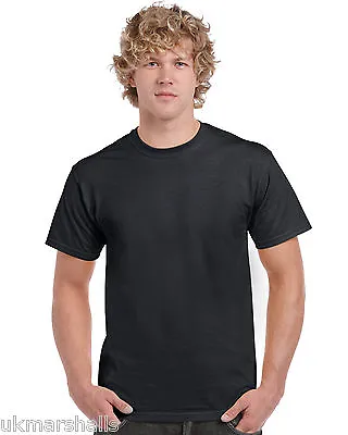 Buy Gildan White Or Black  Heavy 100% Cotton T Shirt  • 5.35£