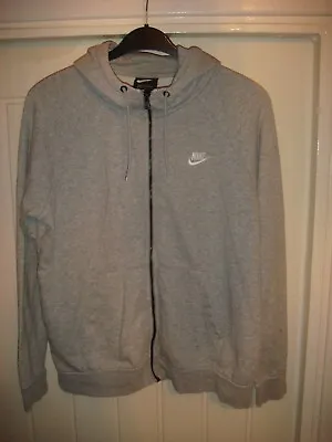 Buy Nike Sportswear Essential Fleece Full Zip Hoodie Hooded Top - Grey - Large -r92 • 8.99£