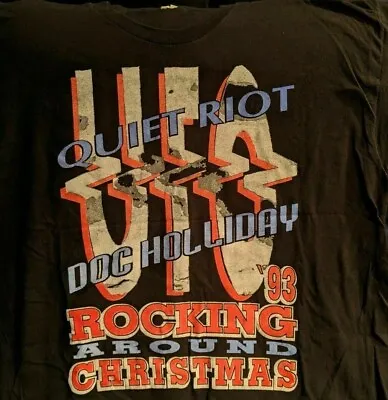 Buy Ufo Quiet Riot Pete Way Vintage Rare 1993 Christmas German Tour T Shirt Size Xl  • 94.83£