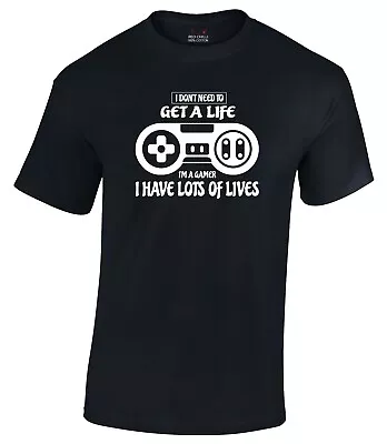 Buy I Don't Need To Get A Life Gaming T-Shirt Gamer T-Shirt Xbox • 7.99£