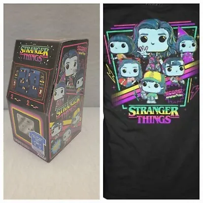 Buy Stranger Things Arcade Boxed T-Shirt Medium Blacklight Limited Edition Funko  • 12.35£