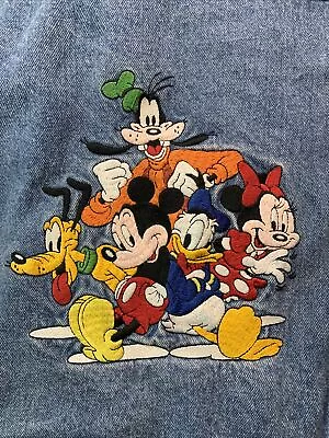 Buy Vintage Disney Store Mickey Jean Jacket - Youth Medium • 23.47£