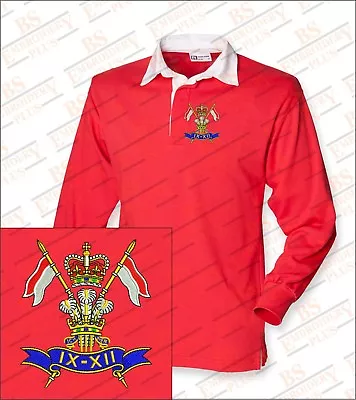 Buy 9TH/12TH ROYAL LANCERS Embroidered Rugby Shirts • 30£