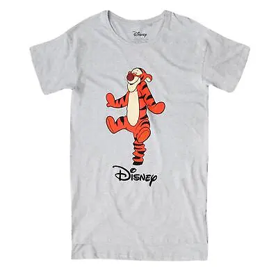 Buy Disney Womens Sleep Tee Tigger Jumping Retro Style Nightshirt S-XL Official • 19.99£