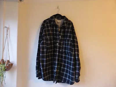 Buy Topshop | UK14 | Shacket (shirt Jacket) | Black, White & Grey Check | Oversized • 7.50£