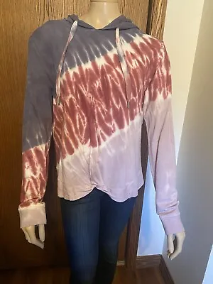Buy  C&C California Women's Tie Dye Hoodie Pullover Sweatshirt Size Medium • 11.67£