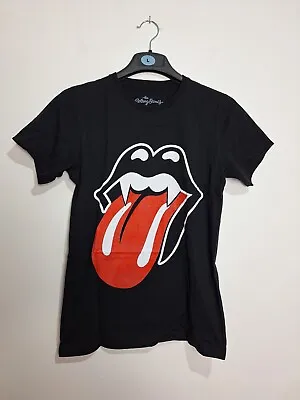 Buy The Rolling Stones Unisex T-Shirt Size Small Black Vampire Tongue Lips Rock Band • 12£