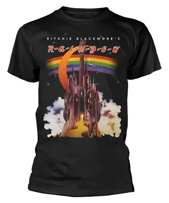 Buy Rainbow Ritchie Blackmore Album Black T-Shirt NEW OFFICIAL • 17.99£