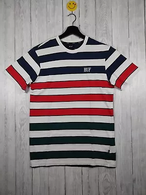 Buy HUF Variant SS Knit Striped T-Shirt Size Medium • 19.99£