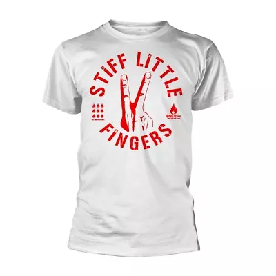 Buy Stiff Little Fingers (SLF) - DIGITS White T Shirt - Official Merch (punk) • 15.99£