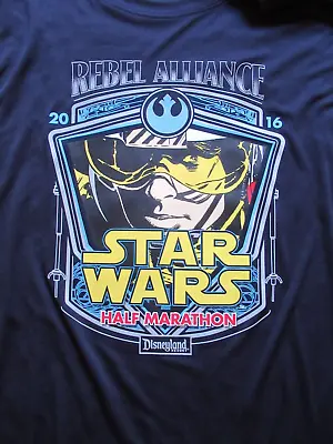 Buy NEW * Run Disney Star Wars Rebel Alliance 2016 Half Marathon L Shirt Disneyland • 8.53£