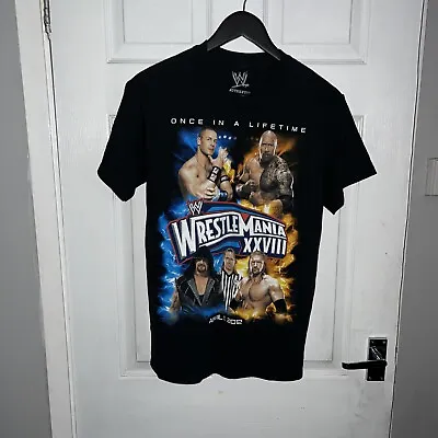 Buy WrestleMania XXVIII Miami 2012 Men's TShirt Feat John Cena & The Rock WWE Small • 35£