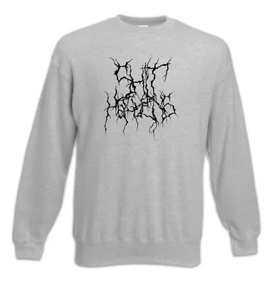 Buy Love Blackmetal Typo Sweatshirt Pullover Eternal Darkness Norwegian Death Metal • 37.14£