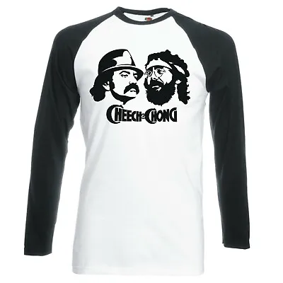 Buy Inspired By Cheech & Chong  Faces  Raglan Longsleeve Baseball T-shirt • 16.99£
