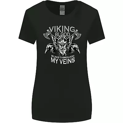 Buy Viking Blood Odin Valhalla Norse Mythology Womens Wider Cut T-Shirt • 9.99£