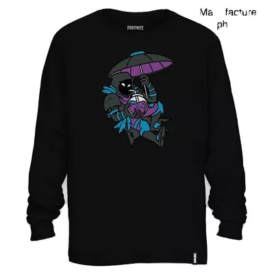 Buy NWT FORTNITE Kids Long Sleeve Graphic T-Shirt - Black, Medium • 9.61£