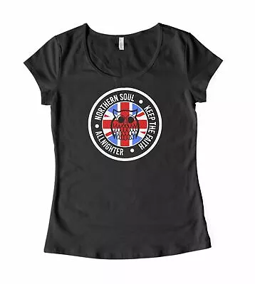 Buy Northern Soul Night Owl Union Jack Women's T-Shirt • 12.95£