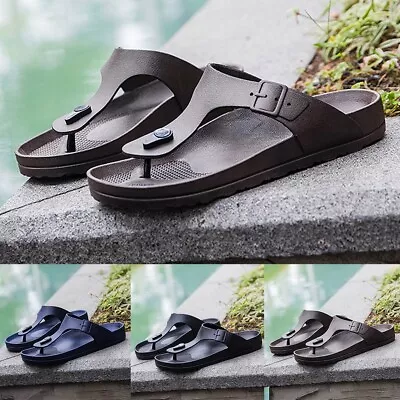 Buy Trendy Slingbacks Slippers Men's Summer Beach Sandals For Casual Outdoor Wear • 15.74£