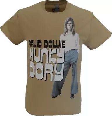 Buy Mens Official Licensed Beige David Bowie Hunky Dory T Shirt • 16.99£