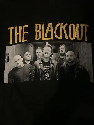 Buy The Blackout Black T-shirt Size Large • 19.95£