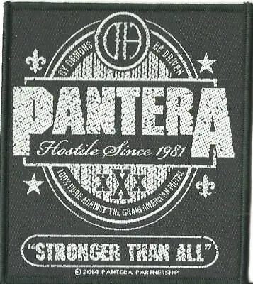Buy PANTERA Stronger Than All 2014 - WOVEN SEW ON PATCH Official Merch SEALED OOP • 3.99£
