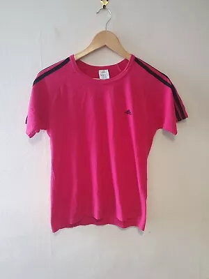Buy Adidas Womens Pink Essential T-Shirt Size Small • 7£