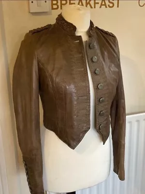 Buy Jofama Leather Vintage Steampunk Style Short  Jacket (36 • 42£