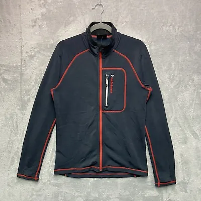 Buy Park Performance Jacket Men’s Medium Grey Full Zip Stretch Activewear Logo • 7.95£