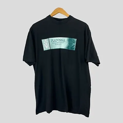 Buy Vintage Madonna Drowned World Tour 2001 T-Shirt Music Memorabilia Queen Pop XL • 69.95£