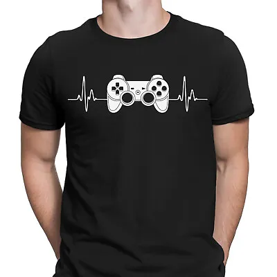 Buy Heartbeat Gaming Game Inspired Controller Gamer Mens T-Shirts Tee Top #NED • 3.99£
