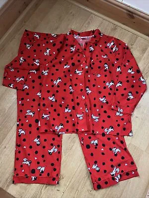 Buy Ladies Red Disney 101 Dalmatian’s Pyjamas Size 22 By Tu • 6.99£