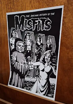 Buy Misfits Poster Punk Rock Merch NYHC Madball Rancid Blink 182 Bad Brains Cromags • 17.08£