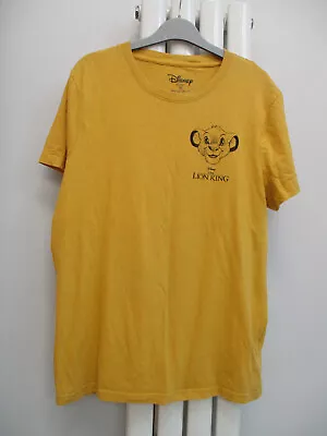 Buy Disney The Lion King Womens T Shirt Mustard Yellow Primark - M - Size 12-14 • 3.50£