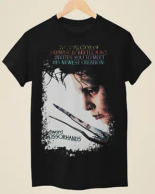 Buy Edward Scissorhands - Movie Poster Inspired Unisex Black T-Shirt • 14.99£