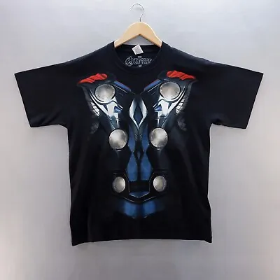 Buy The Avenger T Shirt Large Black Graphic Print Thor Movie Short Sleeve Marvel • 9.49£