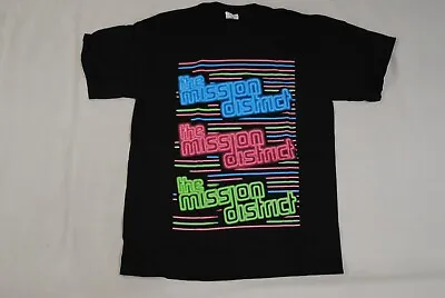 Buy The Mission District Neon Lights T Shirt New Official Youth Games Band Rare • 5.99£