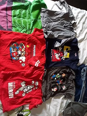 Buy Boys Clothing Bundle 3-4 Years Mario Hulk Mickey Mouse • 9.99£