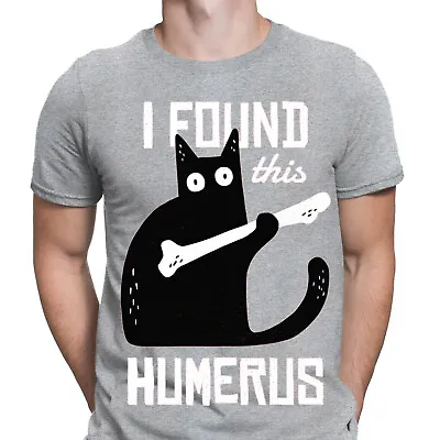 Buy I Found This Humerus Skull Skeleton Cats Lover Gift Mens T-Shirts Tee Top #D • 9.99£