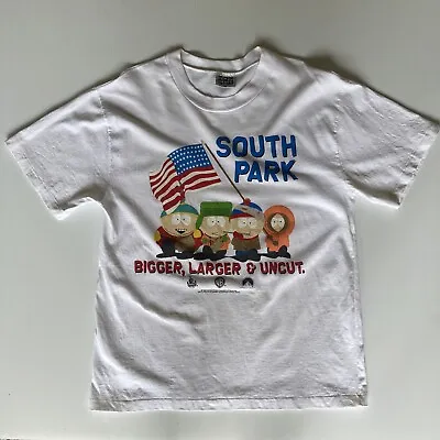 Buy Vintage South Park The Movie T-shirt Mens Size M Single Stitch Top Heavy 1999 • 105.29£