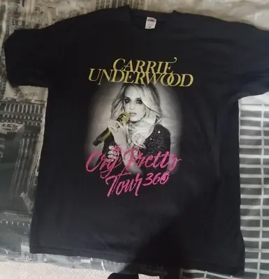 Buy Carrie Underwood Cry Pretty 360 Tour T Shirt (44  Chest)black • 9.99£