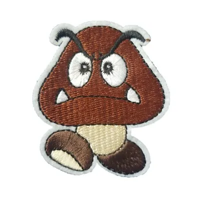Buy Mario Character Goombas Mushroom Super Mario Iron On Patch Sew On Transfer Badge • 2.79£