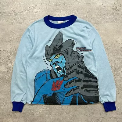 Buy VTG 80s 90s TRANSFORMERS 1986 LONG SLEEVE T-SHIRT YOUTH SIZE 14 • 44.10£