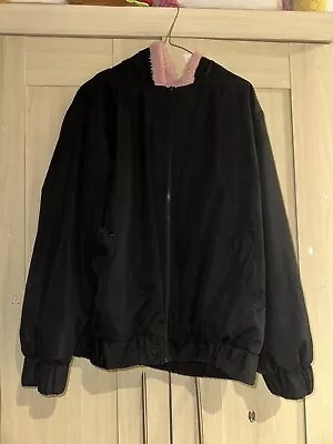 Buy Shein Curve Plus Teddy Lined Slant Pocket Hooded Jacket Wonens Size 1XL • 0.99£