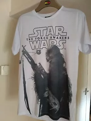 Buy Star Wars The Force Awakens T Shirt Chewbacca Size M • 7.99£