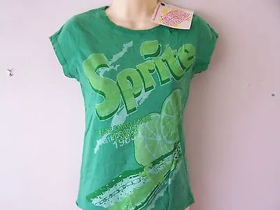Buy *new & Tagged* Famous Forever Sprite Green Ladies T Shirt Xs Size 6 Retro Chic • 6.79£