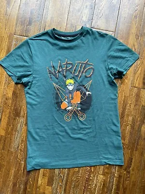 Buy Naruto Shippuden T-Shirt Mens Teen Ladies Size XS UK 8-10 Colour Green Anime • 6£