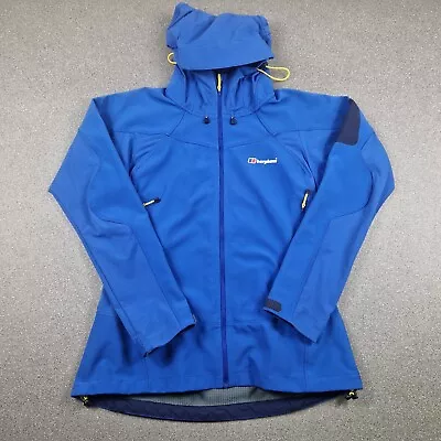 Buy Berghaus Jacket Womens Uk 12 Blue Jorasses Softshell Hoodie Trek Hike Gorpcore • 39.99£
