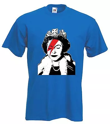 Buy BANKSY QUEEN BITCH T-SHIRT - David Bowie Ziggy Stardust - Choice Of 10 Colours • 12.95£