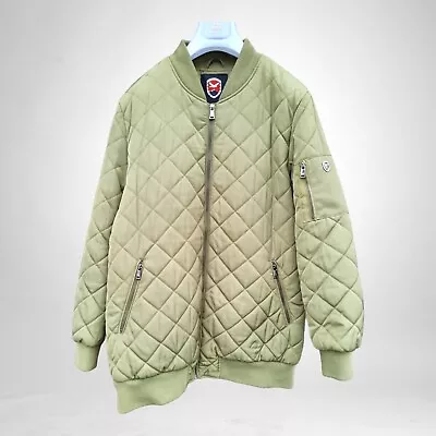Buy 1 Madison Expedition Quilted Padded Jacket Coat Jacket Green Women's UK Size XL • 17.95£