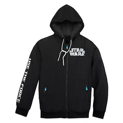 Buy Disney Store Star Wars Jacket - Black Hoodie - Full Zip - S & M - BNWT - RRP £55 • 21.99£